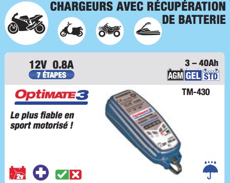 guide d'achat chargeur de batterie pour moto